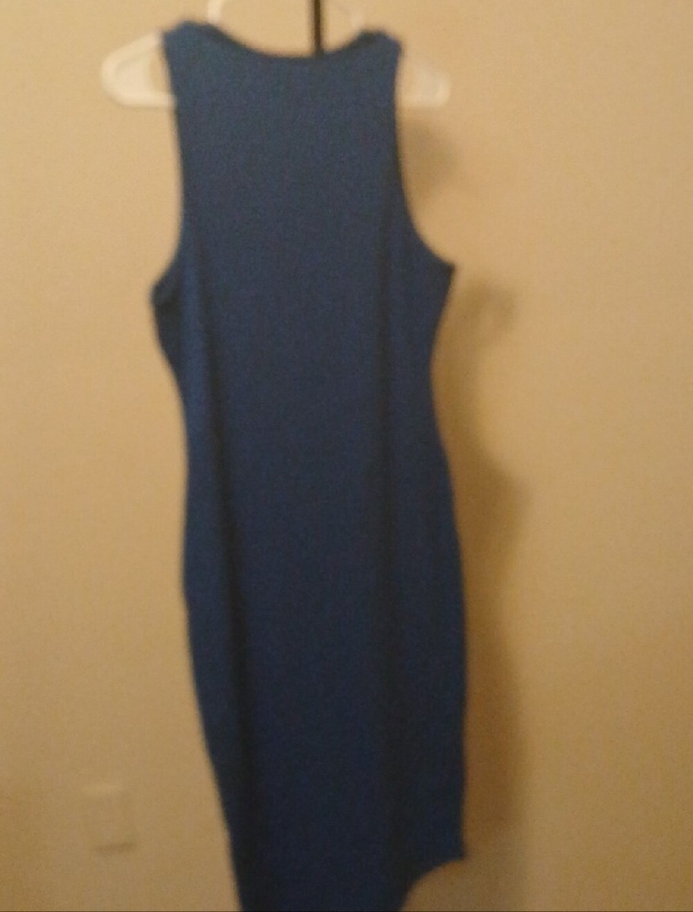 Royal Blue Sleeveless Bodycon Dress - Picture 6 of 7